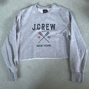 Cropped j crew sweatshirt